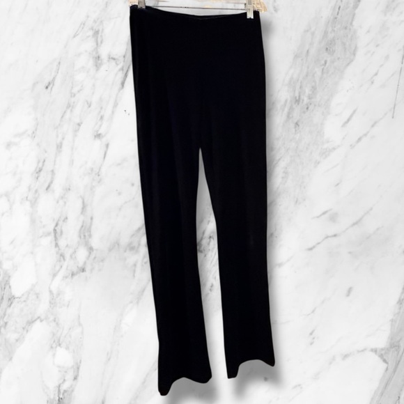 Pants - Elegant Black Velvet Women's Pants Stretch Small